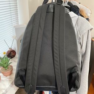 SOLD Black Leather Coach Backpack